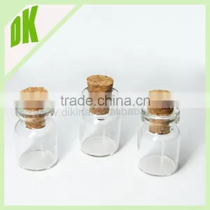 Clear Glass Bottles With Corks,Glass Jar  Glass-Bottle -Necklaces-with Cork Stopper // Mini Empty Small Glass Bottles With Lids thumbnail-4