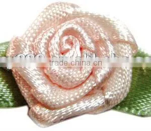 1 Inch Ribbon Rose, Handmade Satin Ribbon Rose Flowers For Clothes&Dress thumbnail-3