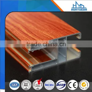 Wooden Coated Decoration Aluminium Profiles With High Quality thumbnail-4