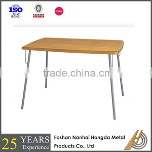 Cheap Wooden Dining Table With Metal Legs thumbnail-1