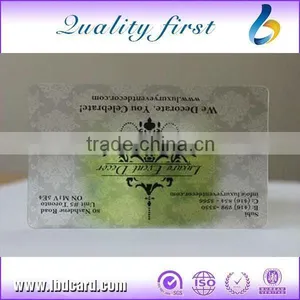 Rewritable UHF H3 Transparent CR80 ISO Standard PVC Cards thumbnail-1