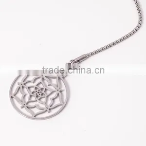 Wholesale Chakra Jewelry Fashion Long Chain Necklaces Flower Pendant thumbnail-2