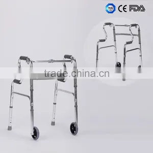 Elderly Walking Aid Support Height Adjustable Rollator Walker With Wheels in Frond thumbnail-4