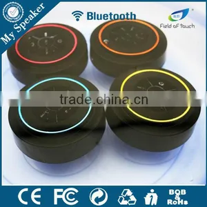 F012 Black/gold Strong Suction Cup Shower Speaker in the Bathroom thumbnail-2