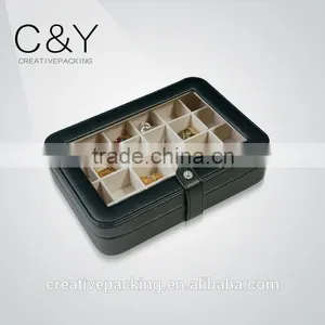 Transparent Cover Design Leather Jewelry Gift Box With Lock thumbnail-1