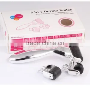 GTO Original Manufacture Wholesale 3 in 1derma Roller for Eye, Face and Body Use thumbnail-5