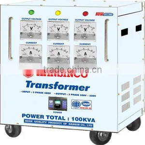 Hansinco Industrial Dry Transformers New 2038 B.A - 100KVA ( Input: 380V, Output: 220V, 200V) thumbnail-1