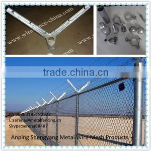 China Galvanized Chain Link Fence With Barbed Wire thumbnail-1