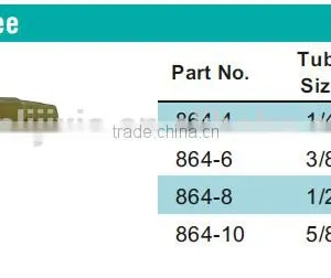 864 Union Tee,Air Brake Fittings for Copper Tube,Brass Valve thumbnail-5