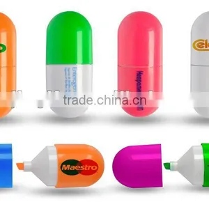 Capsule Pill Shaped Highlighters/multi Colored Highlighter Pen thumbnail-6