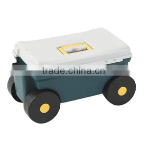 TC4460----Rolling Garden Tool Cart w Storage Seat & Handle thumbnail-1
