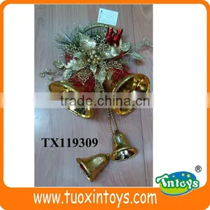 Small Christmas Bells, Hanging Outdoor Christmas Door Hanging Bell Decorations thumbnail-1