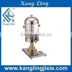 8L Stainless Steel Gilded Dispenser for Milk Beer Juice thumbnail-1