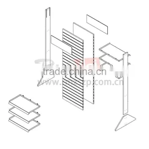 Double Side Metal Supermarket Product Display Stand thumbnail-3