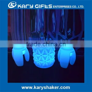 LED Lighting Plastic Coffee Table With rc Control and Battery AC Adapter Watorproof IP65 thumbnail-3