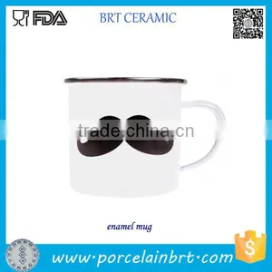 Wholesale Oval Shaped White Porcelain Plain Mug thumbnail-6