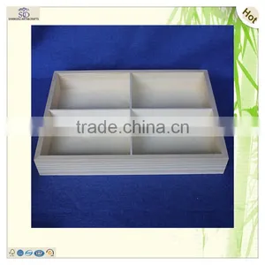 Customized Logo Multi Grids Compartments Decorating Storaging Pine Tray thumbnail-1
