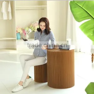 Top Quality Natural 100% Recycle Softseating Dining Home Round Shape Chair thumbnail-3
