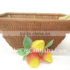 Rectangle Awn Woven Iron Frame Storage Mini Fruit Basket thumbnail-1