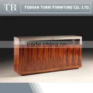 Modern Marble Top and MDF Sideboard Buffet for Home Furniture thumbnail-3