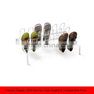 Metal Shoe Rack 9 Pairs Storage Shoe Rack Wire Stand thumbnail-1