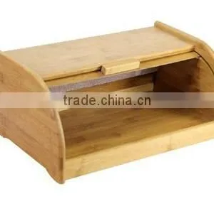 Bamboo Wood Bread Box,kitchen Bread Box, Bread Box thumbnail-3