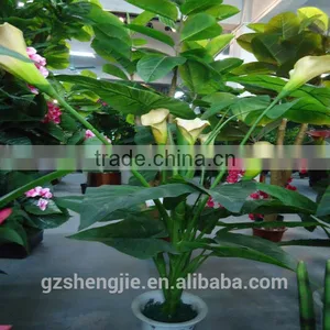 LXY081143 Wedding Decoration Artificial Calla Lily Bonsai Plants Ornamental Plastic Shrubs thumbnail-1