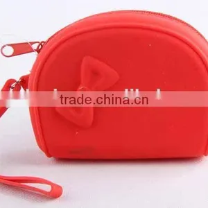 Coin Purse With 3D Butterfly Knot/Silicone Purse thumbnail-1