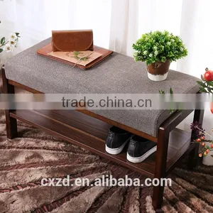Wholesale High Quality Wooden Shoes-changing Bench thumbnail-1