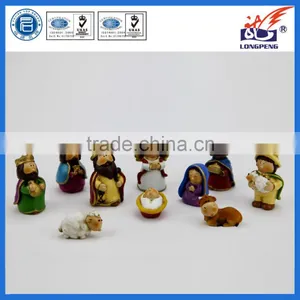 Christmas Polyresin Religious Cartoon Nativity Set Catholic Statue thumbnail-1