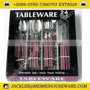18/0 18/8 SS Hot Sale 2012 Popular Colorful Cutlery Set thumbnail-1