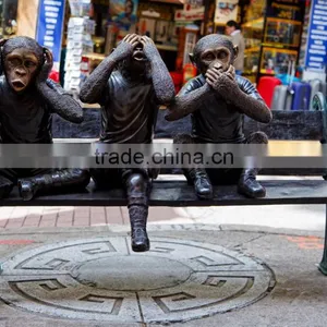 High Quality Bronze Monkey Statue for Sale thumbnail-1