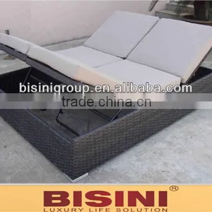 Adjustable Double Rattan Sunbed/Lounge Chair (BF10-R63) thumbnail-1