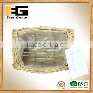 Natural Rattan Flower Pot for Garden Ornaments thumbnail-3