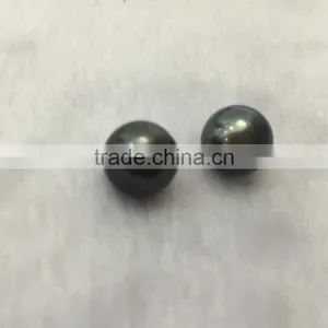 Wholesale 11-12mm AAA Black Undrilled Loose Tahitian Pearl thumbnail-1