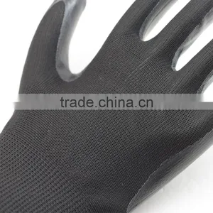 NMSAFETY 13 Gauge Black Nitrile Dipped Working Protective Safety Glove thumbnail-3