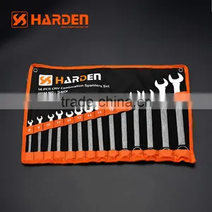 PROFESSIONAL 14PCS COMBINATION WRENCH SET SINGLE OPEN END SPANNER thumbnail-1