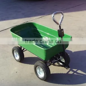 250kg Plastic Wagon Cart, Green Color Wagon Cart thumbnail-1