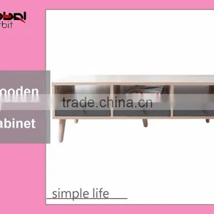 Model Design Living Room Table Cabinet With Drawer Wooden TV Cabinet thumbnail-1