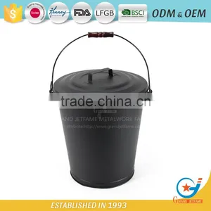Good Quality Coal Bucket With Wooden Handle Fireplace Hot Coal Bucket thumbnail-1