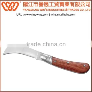 A220830 Wood Hunting Spring Assisted Open Folding Pocket Knife thumbnail-1