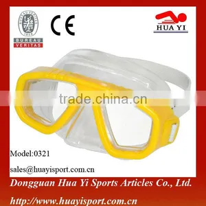 Pvc Kids Print Logo Top Transparent pc Diving Mask thumbnail-1