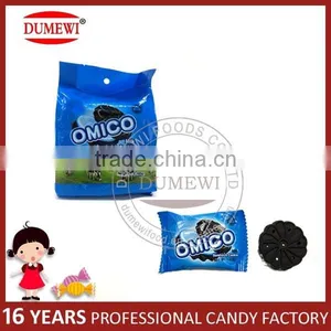 Yummy Cream Sandwich Mini Center Filled Black Biscuits thumbnail-1
