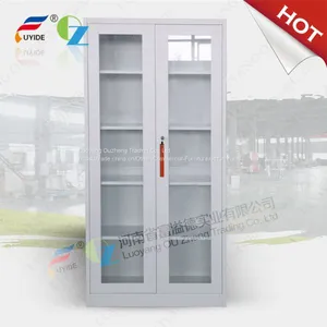 Laboratory Steel Glass Door Storage Cabinet /Steel Display Filing Cabinet/Documents Storage Cabinet thumbnail-1