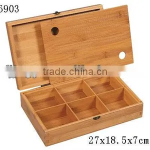 2013 Wooden Tea Box With Cover thumbnail-3