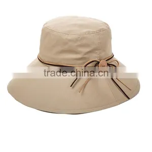 China Factory Cheap Bucket Hats Custom Bucket Hat,Sun Hat With Wider Brim thumbnail-3