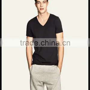 2014 Fashion Style Custom V-neck Tshirt thumbnail-1