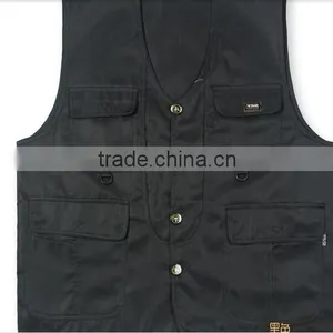 New 2017 Vest Men 100% Cotton Waistcoat Fishing Vest Casual Plus Size Photography Vest thumbnail-1
