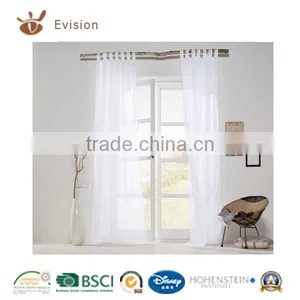 Solid Linen Optic Curtain Fabrics,tape Curtains,window Curtain With Loops thumbnail-3