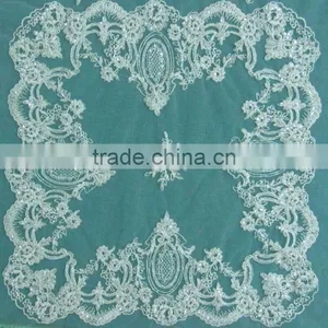Modern & Classic Stripes Design Lace Sequin Embroidery Fabric thumbnail-1